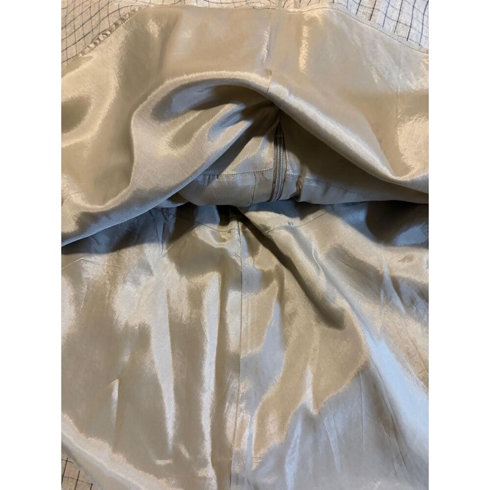 Lauren Ralph Lauren Gray Tattersall Check Fit & Flare Skirt Mini Size 4 - Picture 3 of 5